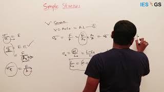 ESE GS || Design || Simple Stresses- True and engineering strains