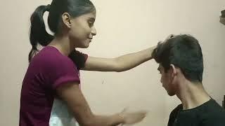 Girl  face slapping her  friend | Mutual Enjoyment  | Happiness #couples #love #india #fun