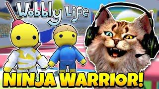 DUO LETOY TANDING PARKOUR NINJA WARRIOR !!  - Wobbly Life Indonesia | Ft. @MisterCemprengGaming