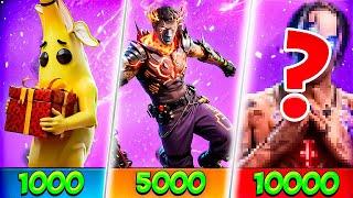 Купил аккаунт за 1000, 5000 и 10000 рублей в Фортнайт!!! | FORTNITE