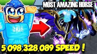I Bought THE MOST AMAZING HORSE And Got 5 BILLION SPEED In Horse Race Simulator!!