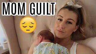 HAVING MOM GUILT | DAY IN THE LIFE WITH A NEWBORN | Tara Henderson