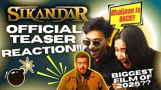 SALMAN KHAN FANS REACT TO SIKANDAR: Official Teaser | Salman Khan | A.R. Murugadoss | EID 2025