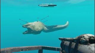 STRANDED DEEP ( The Great Abaia giant EEL Boss fight ) Easy Battle