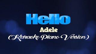 HELLO - Adele (KARAOKE PIANO VERSION)