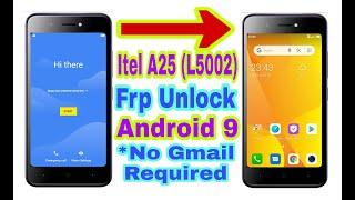 Itel A25(L5002)Android 9 Frp Bypass 2020 Without Pc||No Gmail||Bypass Google Account 100% Working