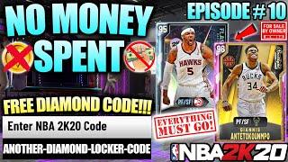 NBA 2K20 NO MONEY SPENT #10 - FREE DIAMOND LOCKER CODE + SOLD OUR TEAM FOR THE BEST CARD IN MYTEAM