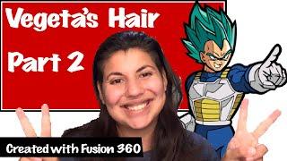 Vegeta's Hair Build Part 2 - Fusion 360