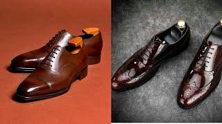 leather glossy shoes/boots for men's #new #latest #fashion #trending #trend #leather #ideas #amazing