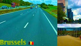 POV Truck Driving in Brussels  Belgium | Scania R450 | 4K, ASMR