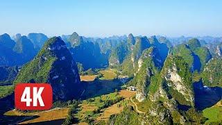 DAXIN (Guangxi) - Magical Karst Mountains.  Stunning View by DRONE (in 4K). MUST SEE!