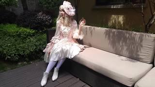 Neo-Ludwig: Vintage Rococo Lolita Retro Midi Dress Wedding Dress Ladies Summer Prom Dress Pink Lilac