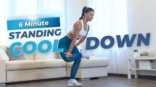 6 Minute Standing Cool Down Routine - Full Body Stretching After Workout