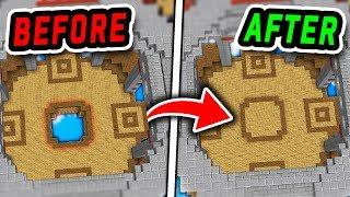 100% SECRET UNDERGROUND BASE! (Minecraft Bed Wars Trolling)