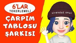 ÇARPIM TABLOSU 6'LAR ŞARKISI | KOLAY EZBERLEME | TEKERLEME | ANİMASYON