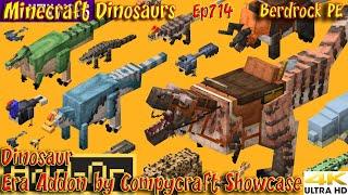 Dinosaur Era Addon Showcase by CompyCraft Dinosaur Showcase Bedrock PE Minecraft Dinosaurs Ep714