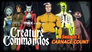 Creature Commandos Season 1 Carnage Count