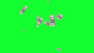 Green Screen money rain