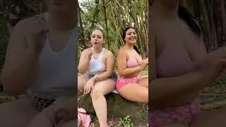 Andrea granda with friends Lady Garcia outdoor vlog #reels #andreagranda #LadyGarcia