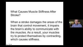 Stroke Buddies 22, Spasticity, Dr. Bruce Hetzler