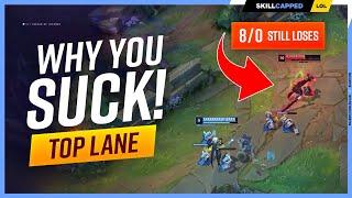 Why Top Laners SUCK at CARRYING GAMES Even When Fed!
