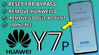 Huawei Y7P (ART L29) Bypass FRP Remove Google Account Unlock HUAWEI ID 2021