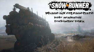 Snowrunner Phase 6 Update Info Release Dates Yes Multiple And A Quick Look At The Aramatsu Forwarder