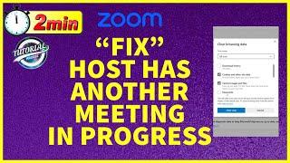 How to Fix Zoom The Host Has Another Meeting In Progress Issue 2023