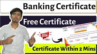 Banking Free Certificate | Verified Certificate | Free Certificate