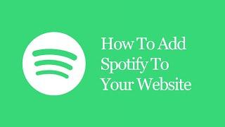 How To Add Spotify To Your Website