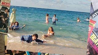  The Beatles filming a scene in the Atlantic for the movie Help, Nassau, Bahamas