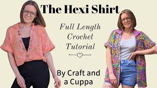 How To Make The Hexi Shirt, Crochet Tutorial, Hexagon Shirt, Crochet Top,