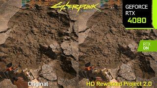 Cyberpunk 2077 HD Reworked Project 2.0 Mod vs Original - Graphics/Performance Comparison | RTX 4080