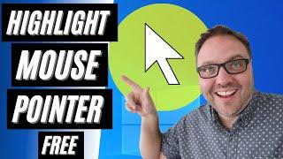 How to Highlight Mouse Pointer Windows 10 | Free | Mouse Pointer Highlight 