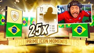 25 ICON MOMENTS PACKS! 4 BRAZILIANS!! FIFA 20