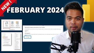 FEBRUARY 2024 POWER BI UPDATE // Visual Calculation, TMDL Formats, NEW Copilot features AND MORE