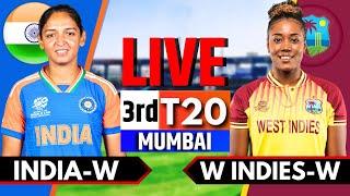 India Women vs West Indies Women, 3rd T20 | Live Cricket Match Today | IND Women vs WI Women Live