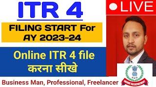 How to File ITR 4 Online | FY 2022-23 AY 2023-24 | ITR 4 Business & Profession Income | Tax Growth