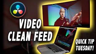 Video Clean Feed & Dual Monitors in DaVinci Resolve 16 | Quick Tip Tuesday