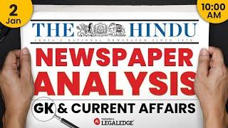 The HINDU Analysis (2 January) | The Hindu Newspaper Today | Daily The Hindu Newspaper Analysis