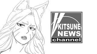 Kitsune Office Lady News | comic by baalbuddy