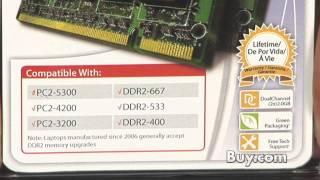 Centon 4GB PC2-5300 (667Mhz) DDR2 SODIMM KIT (2x2GB)