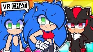 Sonic & Shadow Meet Sonica The Hedgehog! (VR Chat)