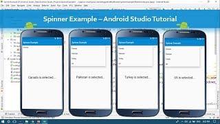 Spinner Example – Android Studio Tutorial