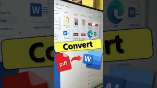 PDF to Word | How to edit PDF #shorts #pdf #word #computer #ytshorts