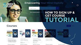 How to Register & Get Course on Digital's Flare | Step by step Tutorial - Urdu