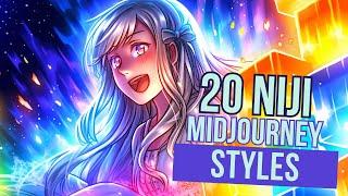 20 NEW style codes for Midjourney Niji prompts