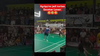 Agrippina jadi korban Gocekan Lawan  #badminton #nengmawar #kocak #agrippina #lucu #menghibur