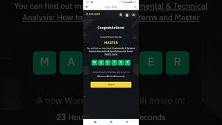 Binance Crypto WODL Answer Today | Word Of The Day | Theme Binance Traders Boot Camp 13 Mar 2025