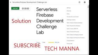 Serverless Firebase Development: Challenge Lab||Full Solution ||GO! A startup & growth mindset